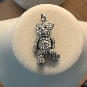Sparkling Teddy Bear Pendant